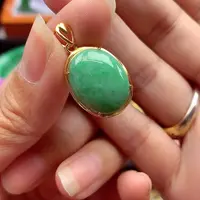 翡翠银S925镶嵌颈饰翡翠