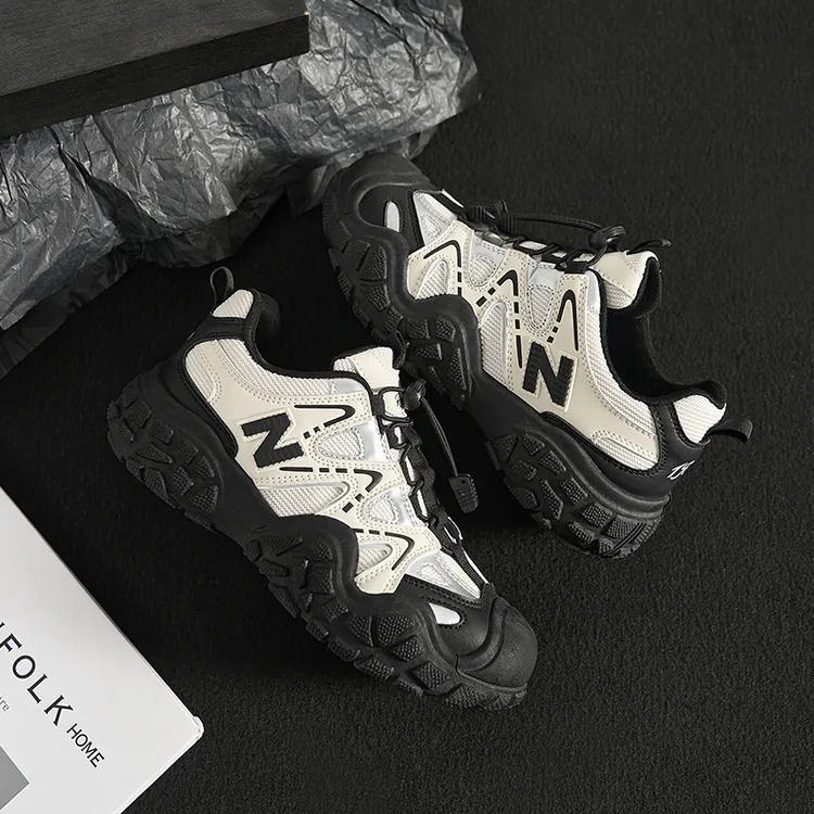 NEW BOLUNE/新百伦四季爆款丑萌鞋百搭ins情侣鞋时尚透气网面潮鞋