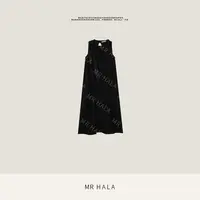MRHALA 法式奥尔南桑蚕丝优雅连衣裙女 YQ30109