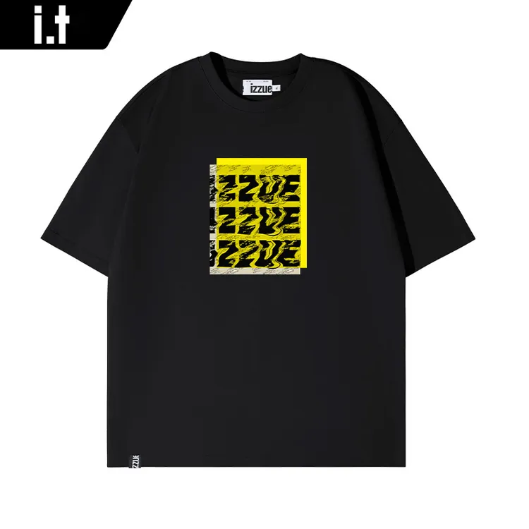 i.t izzue男装美式oversize重磅短袖t恤男2025夏季新款纯棉半袖潮