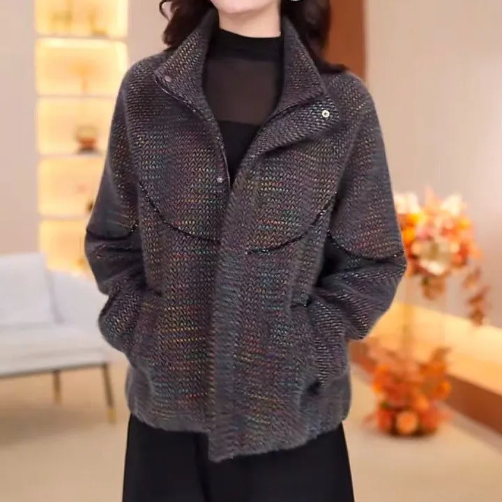 2025秋冬新款高端外套气质时尚爆款显瘦遮肉韩版宽松外套