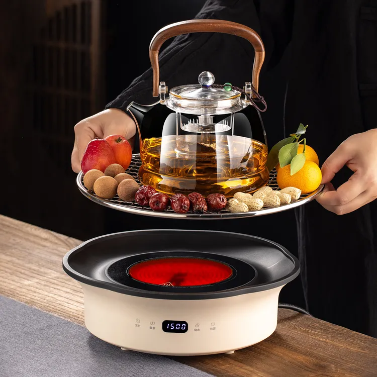 围炉煮茶烤火炉套装2025新款家用室内煮茶器全套玻璃养生壶电陶炉商品图