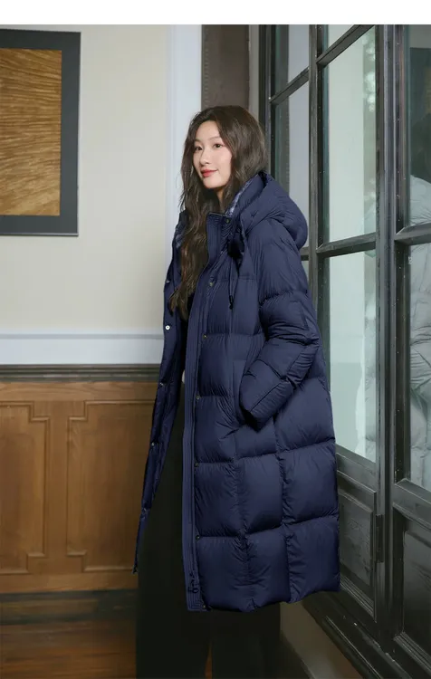 632云朵泡芙长款过膝棉服女生爆款加厚新款冬季韩版长款宽松外套