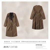 MRFEITO【丹麦勒斯】白鹅绒法式质感气质风衣外套H358YR02D33777