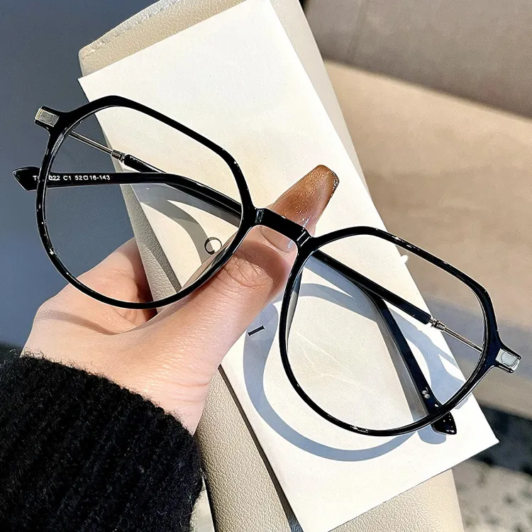 2025新款眼镜多边形复古文艺显瘦防蓝光韩版时尚眼镜架可配度数