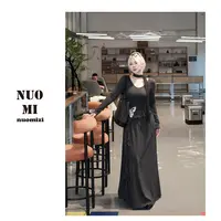 ZOZ糯米子[蝶惑]韩系连衣裙初秋休闲气质时尚小众设计感百搭裙子