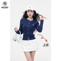 清-毛妮【极简拉夫】刺绣绞花针织衫女早秋新款开衫L2154