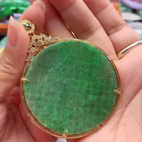 翡翠银S925镶嵌颈饰翡翠