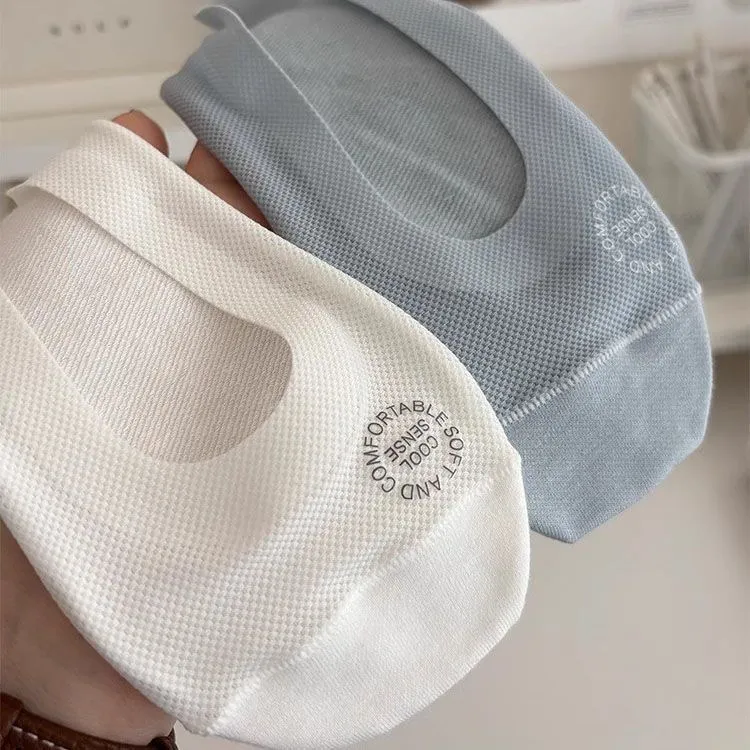 冰丝船袜女士防滑不掉跟纯棉袜底夏季薄款单鞋袜拖浅口隐形短袜子