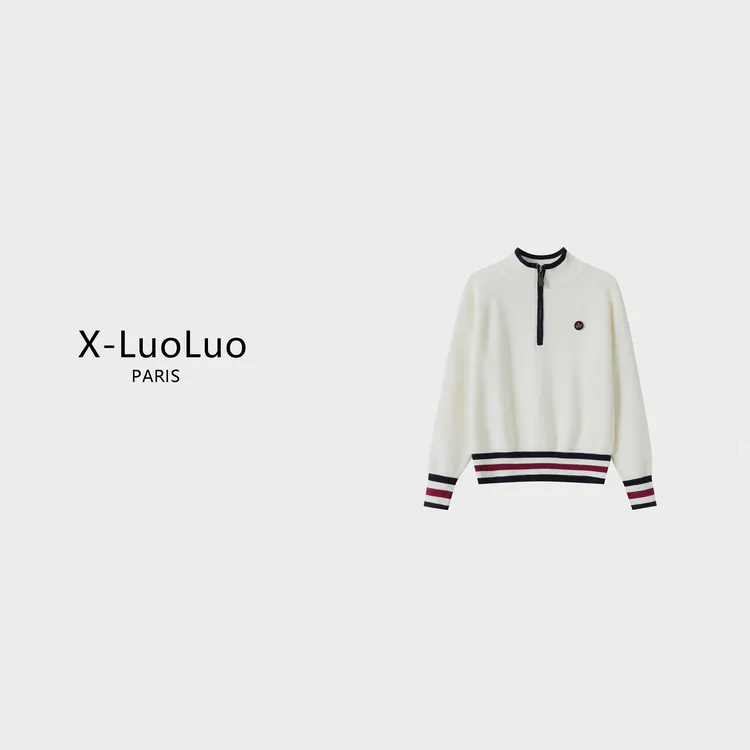 【X-LuoLuo洛洛】长袖修身型冬季针织毛针织衫衬衫套头时尚
