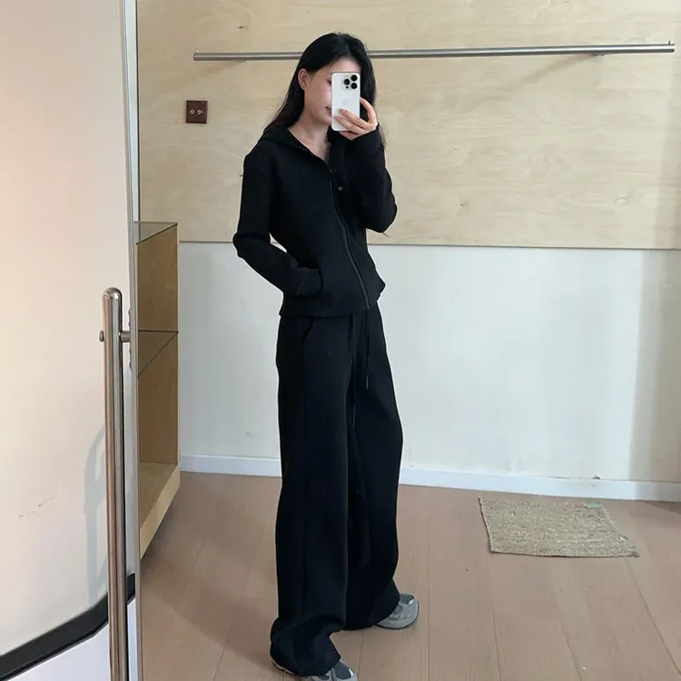 女士秋冬季连帽防风保暖显瘦时尚外套慕斯绒套装Z1897-872/949