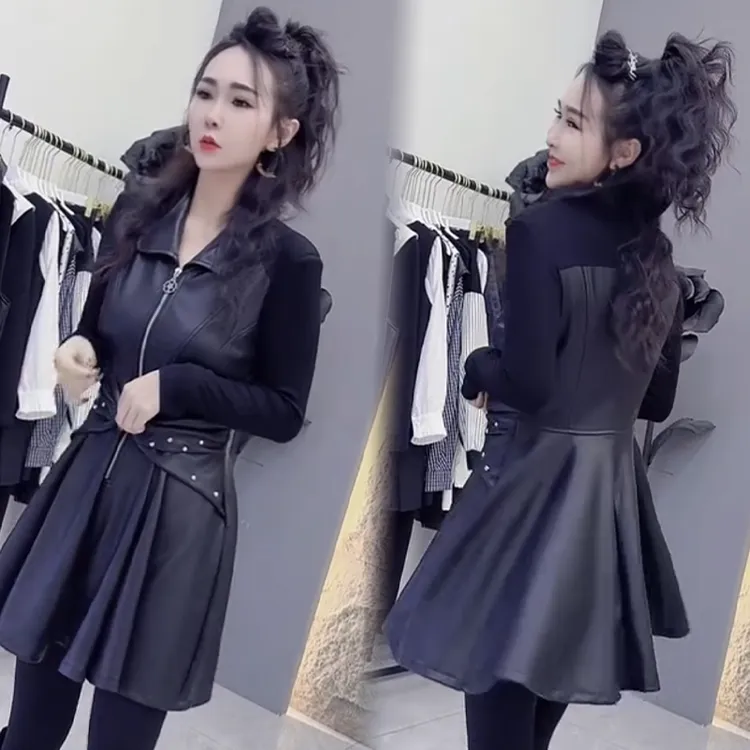 2025秋冬新款时尚显瘦气质网红高档洋气女高级百搭宽松大码连衣裙