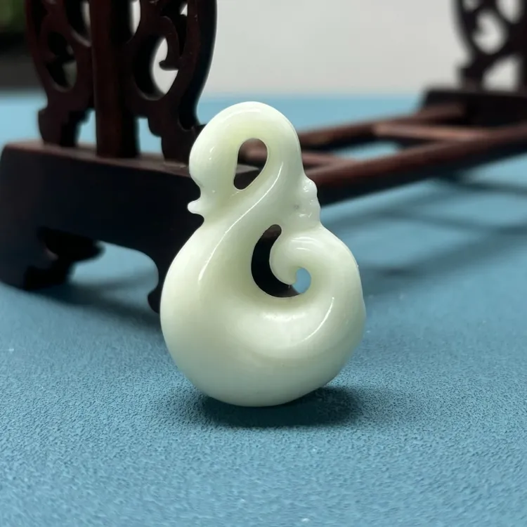 秦臻玉蓝田玉天鹅吊坠挂件颈饰天然玉雕爱情信物西安产地官方正品