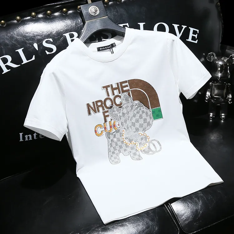 希敦纽勒欧货男士短袖T恤春夏季潮流休闲舒适修身圆领半袖男t恤潮