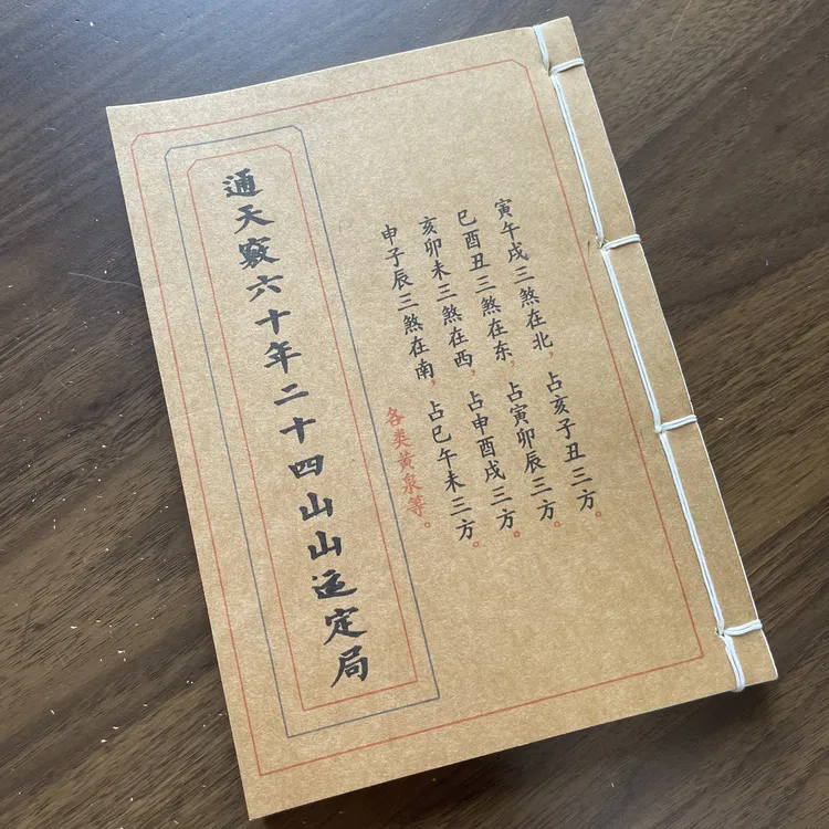 高清彩版《通天窍六十年二十四山定局》民间收藏手工线装44筒子32开