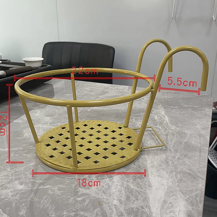 阳台花架子栏杆花盆架网格铁艺悬挂式护栏窗台绿萝多肉花架置物架