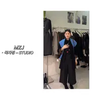 木子静-「曼哈顿夜」赫本风简约百搭宽松气质氛围感外套-8665