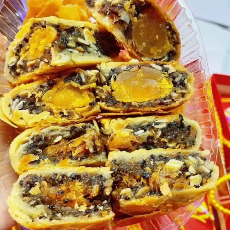 汕可潮博美虾饼伍仁双黄月饼汕尾特产陆丰博美虾饼中秋送礼