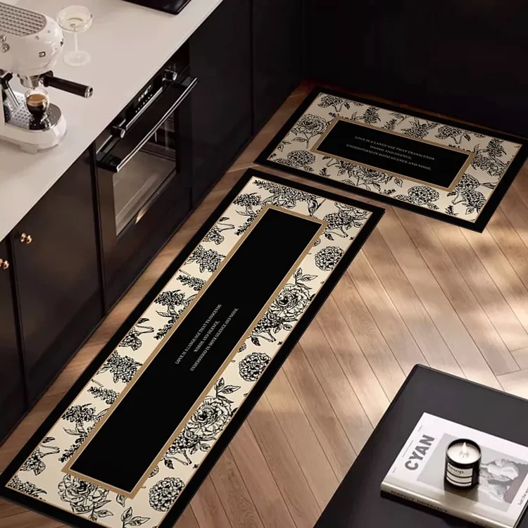 厨房吸水专用地垫高级轻奢硅藻泥防滑家用可擦好清洗套装现代简约