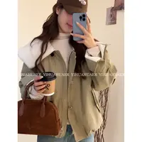 【挪威冬雪】东大门韩版时尚大翻领拉链设计感保暖棉服短外套9998