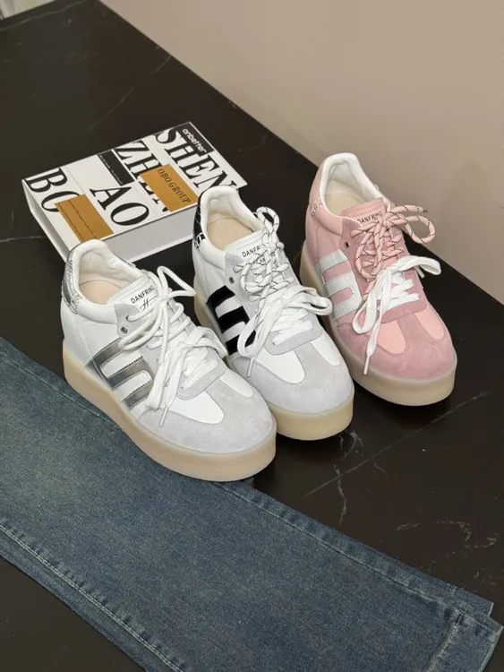 12厘米隐形内增高端德训鞋定制新款百搭运动显高显瘦小个子休闲鞋