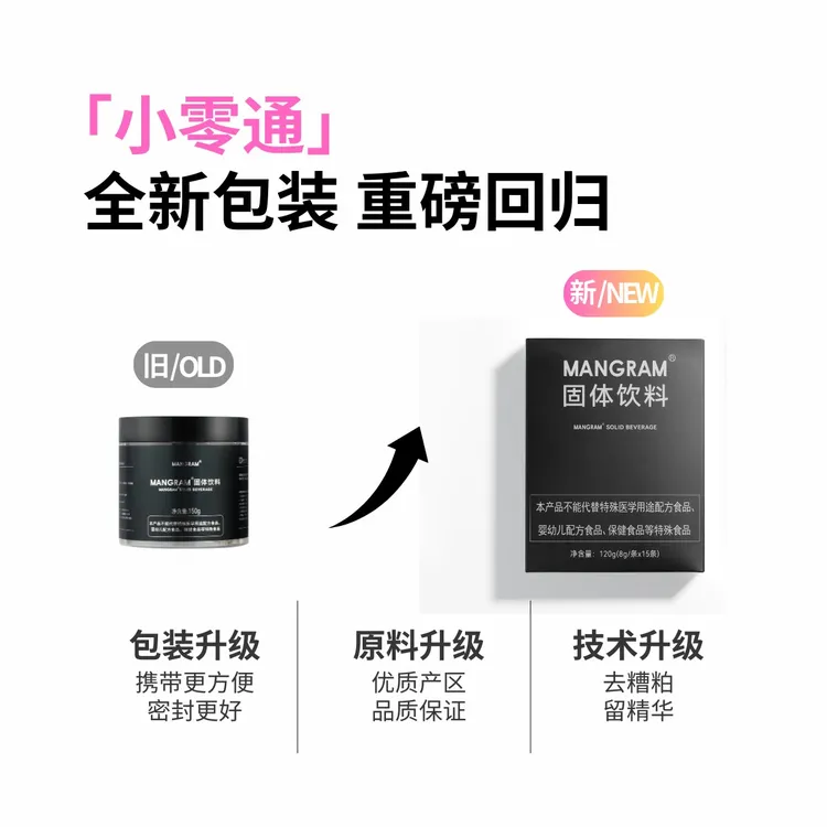 【断货王】mangram小零通纤维素固体饮料   每天1杯喝出轻松和快乐