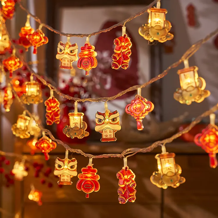 新年春节家用福字彩灯闪灯串灯led氛围灯过年客厅阳台挂饰装饰灯