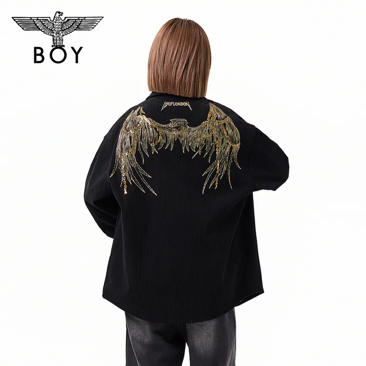 BOY LONDON中性款时尚潮流百搭通勤梭织长袖衬衫N21902