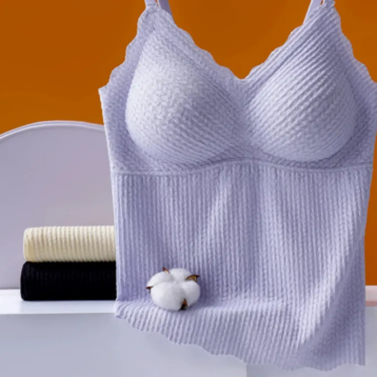 轻薄舒适无痕一体式女内搭背心西服打底美背吊带日常生活贴身内衣