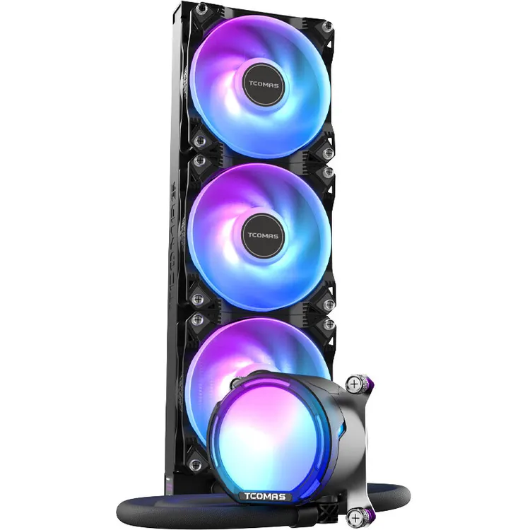 钛钽SJA080 360水冷 ARGB一体式水冷散热器全新支持I5 14代处理器