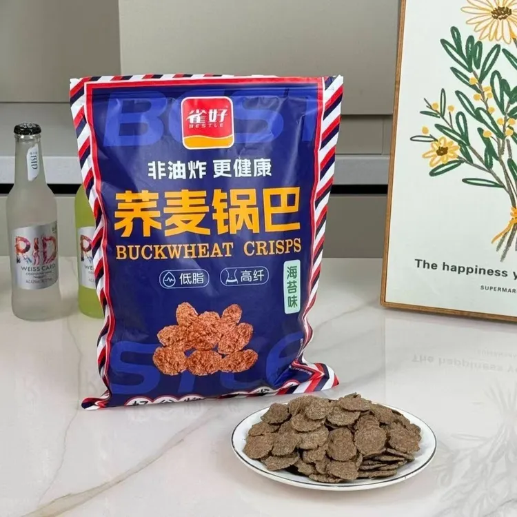 雀好荞麦锅巴低脂非油炸高纤追剧粗粮休闲即食零食500g荞麦脆锅巴