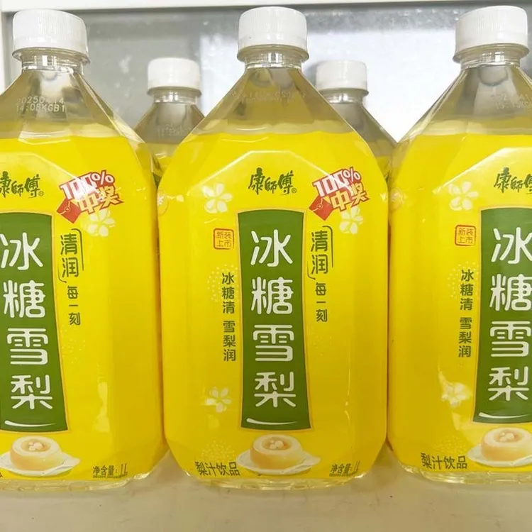 康师傅冰糖雪梨1000ml*8大瓶精心熬制梨汁500ml*12瓶特价批发促销