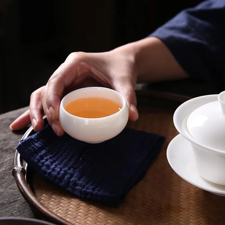 羊脂玉瓷功夫茶杯德化白瓷陶瓷单杯主人杯品茗杯喝茶小杯子家用杯