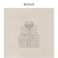 BOXUE“白雪少女”2025秋冬90白鸭绒马甲羽绒服外套#250923YR5099