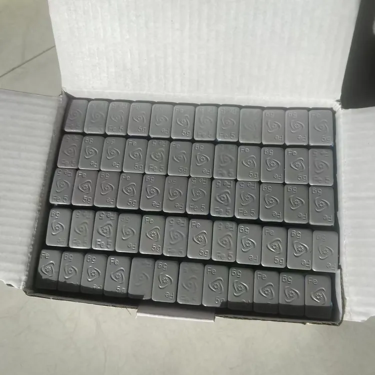 灰色黑色喷涂平衡粘块轮胎动平衡配重块表面喷涂防锈背胶不留胶