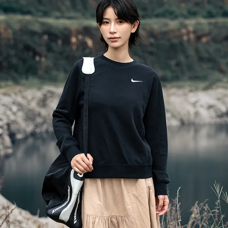 NIKE耐克卫衣女装2025秋季新款健身训练跑步百搭休闲套头衫IB8752