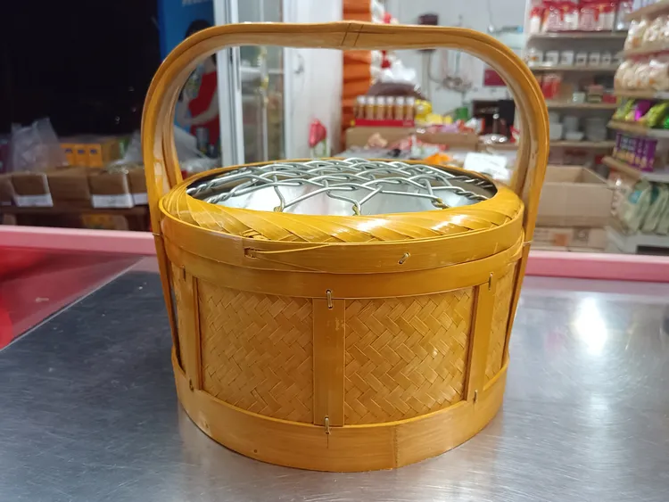 江西竹编火笼烤火盆传统烧炭取暖火炉农村手工暖手宝特色工艺品