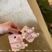 【实拍】精致粉色KT卡通发夹甜美小红书博主ins百搭个性气质发饰