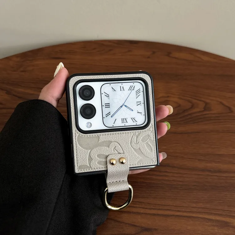 适用华为novaflipS手机壳Pocket2新款折叠屏轻奢米奇指环扣保护套