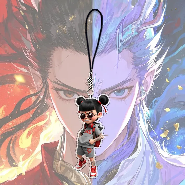 哪吒挂件哪吒2周边魔童闹海手机链卡通动漫高颜值创意书包挂饰