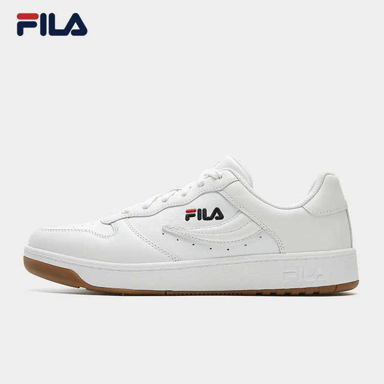 Fila/斐乐【头层牛皮】弯刀鞋冬百搭休闲运动小白鞋板鞋F12W541206F