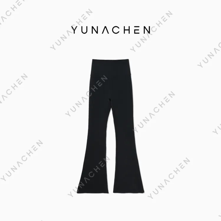 菠萝宝宝yuna【楚安】防晒修身收腹微喇瑜伽打底显瘦超薄超模裤YC14