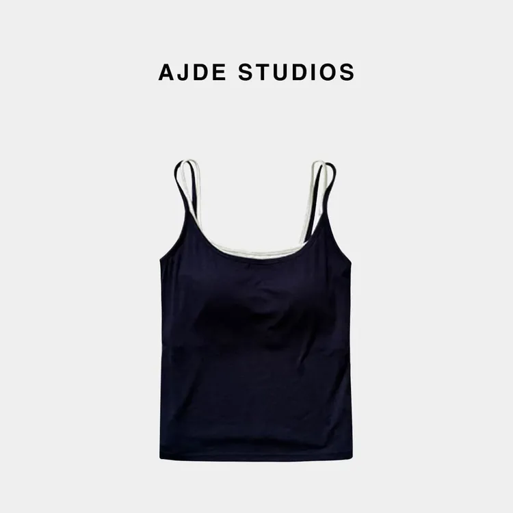AJDE｜水滴双肩带胸垫背心09
