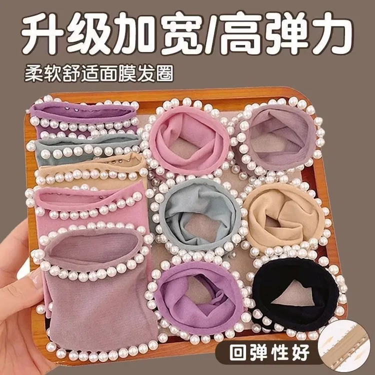 国庆新款复古韩版日韩发圈可爱复古宫廷女女童马尾发绳女孩头饰