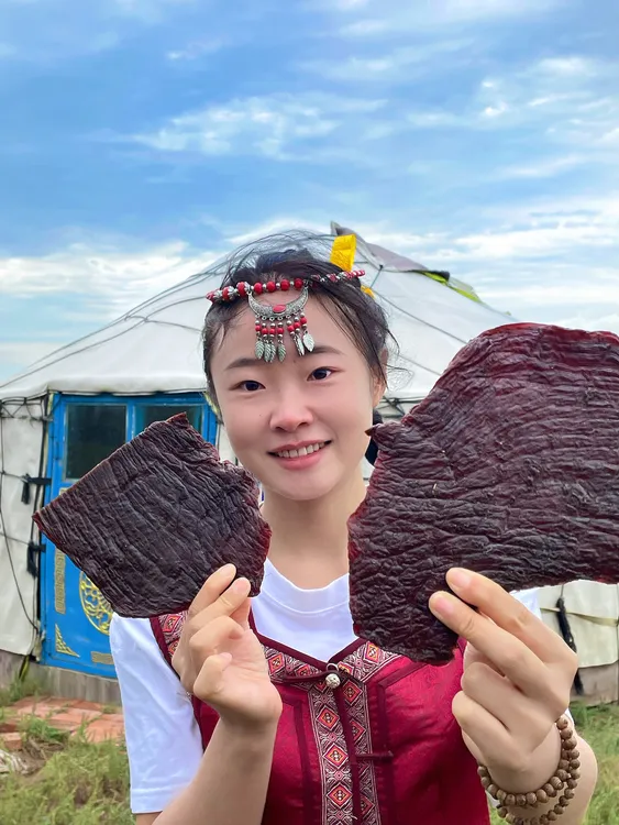 阿尔善【双11狂欢】1斤内蒙古风干牛肉干原切大片鲜牛肉零食高蛋白
