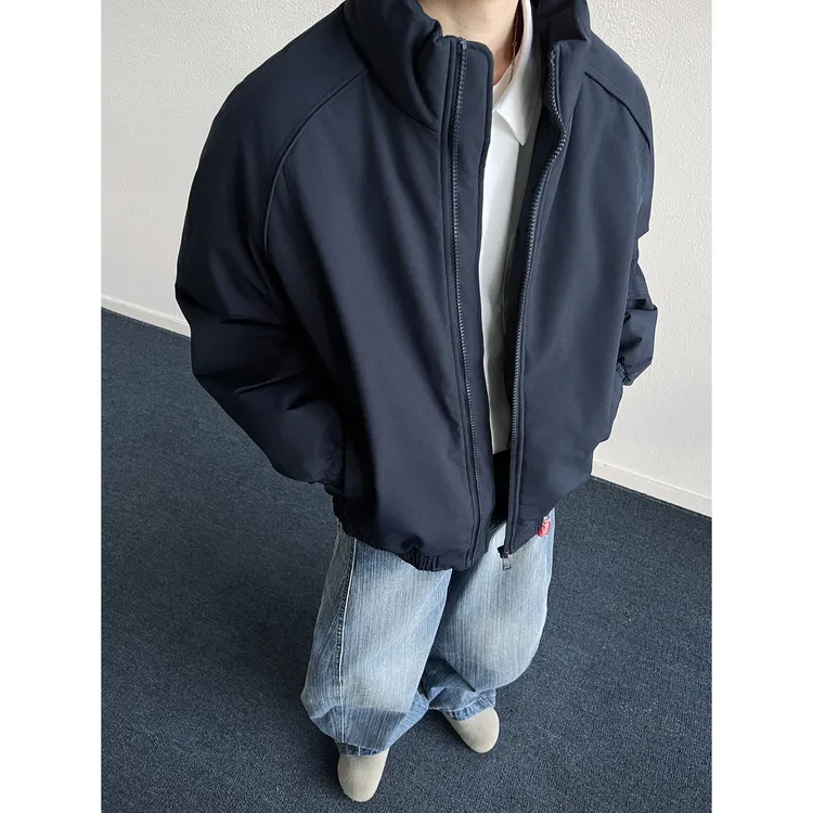 美式三防工装立领夹克棉服情侣教练棉衣外套冬宽松百搭冲锋衣潮