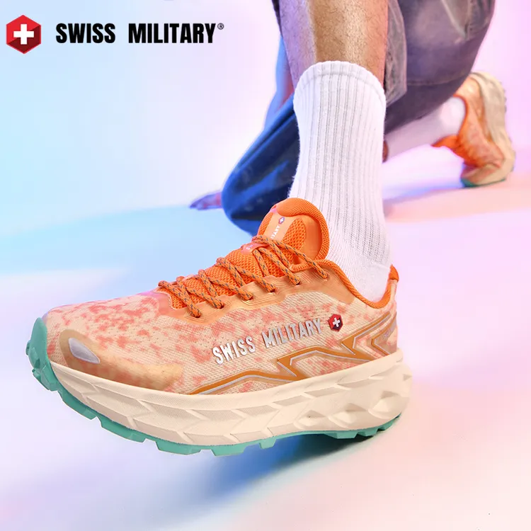 SWISS MILITARY情侣厚底老爹鞋2025秋新款男女户外运动跑步休闲鞋