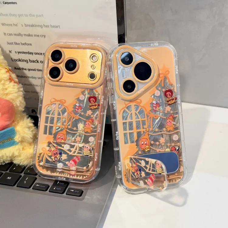 GGBond圣诞树星星人支架适用苹果17羽纱16手机壳华为vivo小米oppo