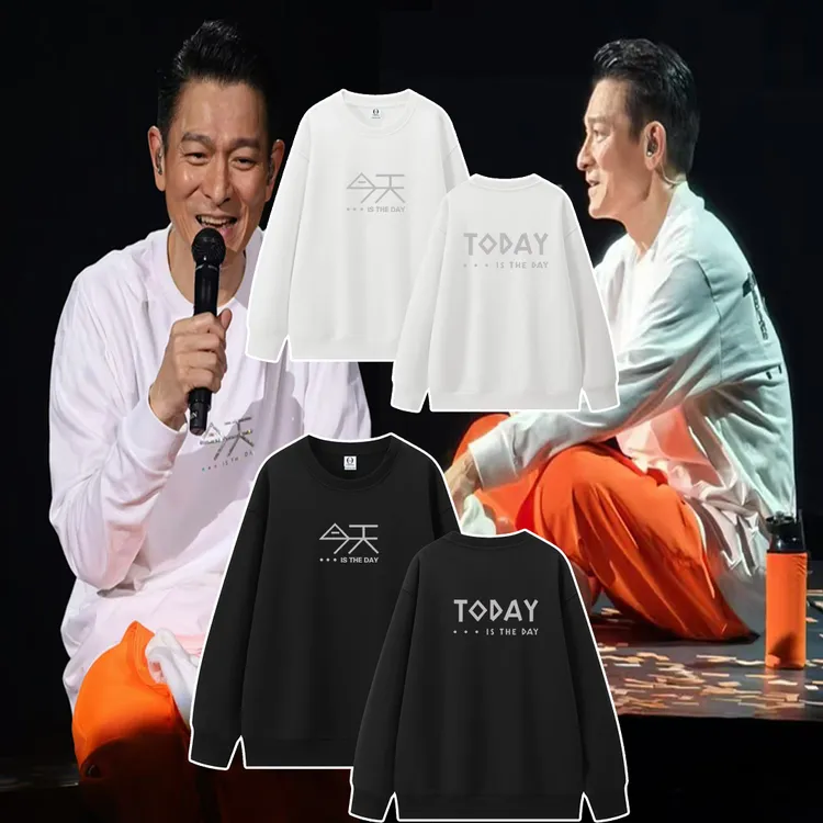 刘德华香港演唱会圆领卫衣同款秋冬套头长袖日历2025纪念istheday