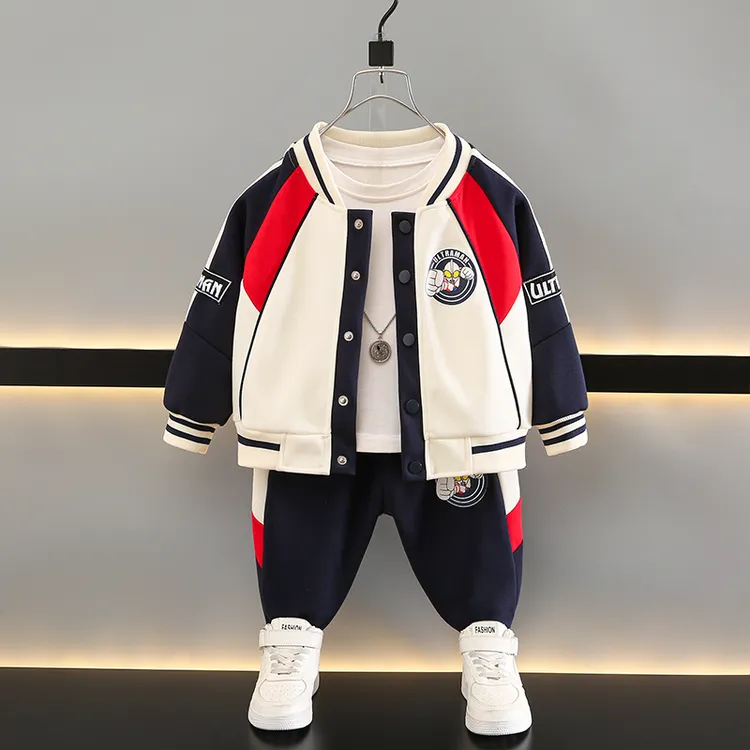 奥特曼男童衣服秋装棒球服外套套装2025新款儿童男孩酷潮帅气时髦